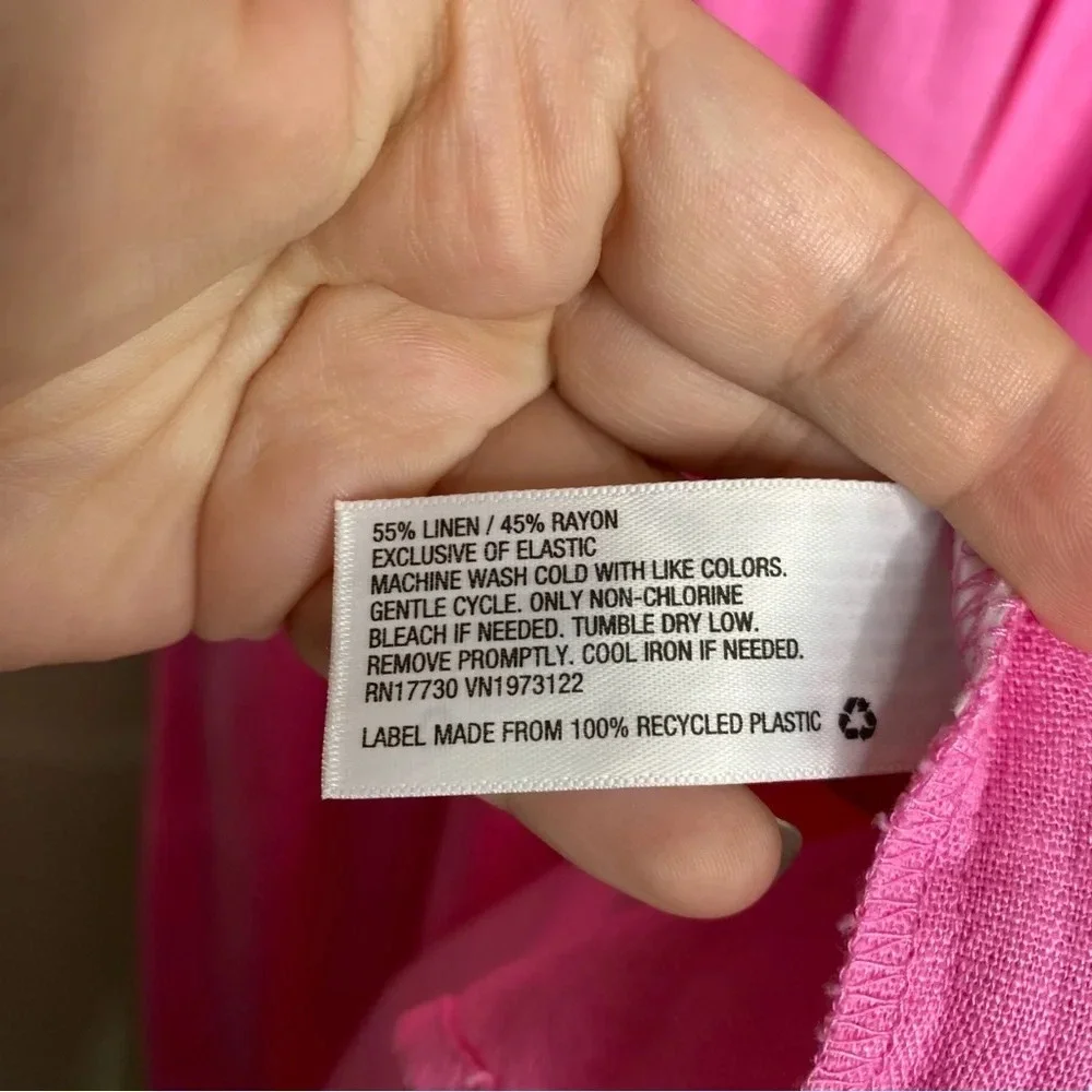 ✨NWT Ava & Viv Pink Ruffle Neck Empire Waist Midi Dress Women's Plus Size XXL - Picture 11 of 12